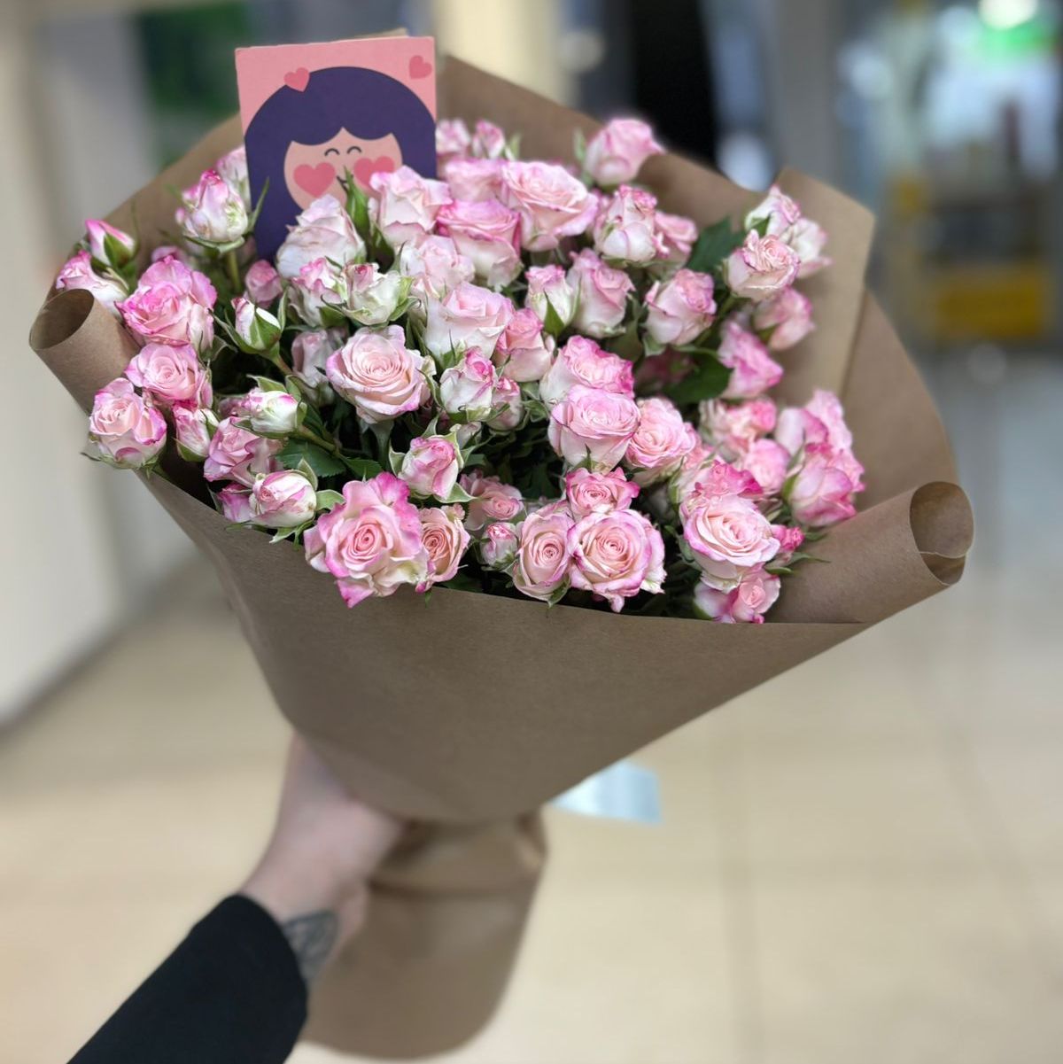 Букет «Розовый карлик»